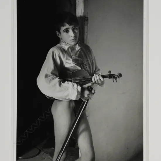 Lucien Clergue (1934-2014) 'Violinist Arles 1954',